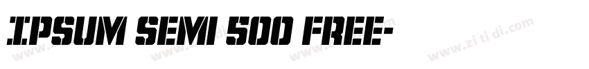 Ipsum Semi 500 Free字体转换